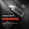 NÖRDIC Säkert krypterat USB-minne lösenordsskyddat låsande AES - 256-bitars, USB-minne 3.0 för personligt skydd 128GB