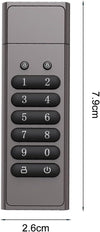 NÖRDIC Säkert krypterat USB-minne lösenordsskyddat låsande AES - 256-bitars, USB-minne 3.0 för personligt skydd 128GB