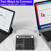 NÖRDIC Slim 34key Numeric Keypad Bluetooth with Display 2 in 1 Data Entry + Calculator for Laptop Macbook Mac Surface PC Chrome