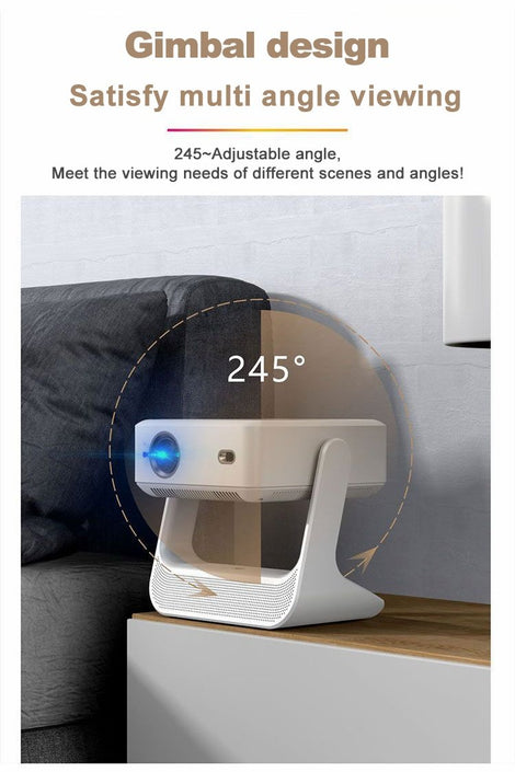 NÖRDIC Smart Touch Screen Projektor för Hemmabio och Presentationer