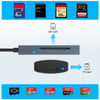 NÖRDIC USB-C 3.0 Kortläsare 2 Slot SD3.0, MicroSD3.0 UHS-I