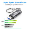 USB-A 5Gbps SD och TF-minneskortläsare
