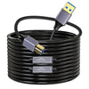 NÖRDIC USB 3.0 Aktiv Skrivarkabel - 15m USB A till USB B 3.0 Kompatibel med skrivare, konferenskamera, dockningsstation, hårddisk och mer