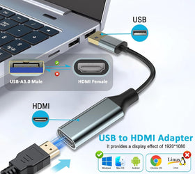 NÖRDIC USB3.0 to HDMI Convertor 1080P 60Hz
