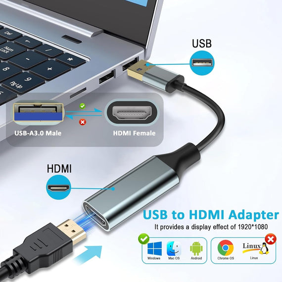 NÖRDIC USB3.0 to HDMI Convertor 1080P 60Hz