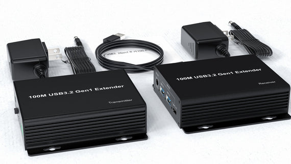 NÖRDIC USB 3.2 Förlängare 5Gbps 2xUSB-A + 2xUSB-C upp till 100m