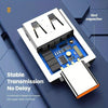 USB-A 3.1 OTG hona till USB C hane adapter, USB-C adapter till synk och laddning, aluminium orange