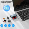 USB-A+USB-C kortläsare CF+SD+MicroSD UHS-I for PC and SmartPhones