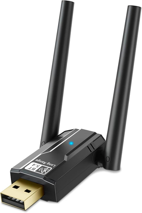 USB Bluetooth 5.4 Dongle for PC Wireless Mouse Keyboard Music Audio Receiver Transmitter Long Range up to 150m