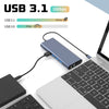 NÖRDIC USB-C 1 till 14 Dockningsstation Trippla skärmar, 2xHDMI, 1xDP, 1xUSB-C PD 100W, 2xUSB-C, 4xUSB-A, med Ethernet