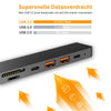 NÖRDIC USB-C 1 till 7 Dockningsstation 1xHDMI 4K60Hz 1xUSB-C PD 100W 1xUSB-C 3.2 2xUSB-A 3.2 10G 1xSD 1xMicroSD