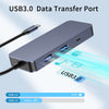 NÖRDIC USB-C 1 till 7 Dockningsstation 2xHDMI 1xDP 1xUSB-C PD100W 1xUSB-C 2xUSB-A