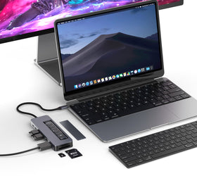 NÖRDIC USB-C 1 till 9 Dockningsstation 1xHDMI4K60Hz 1xUSB-C PD 100W, 1xUSB-C, 3xUSB-A, 1xSD-plats, 1xMicroSD-plats, 1xM.2 SSD NVMe