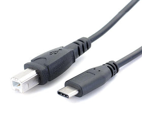 NÖRDIC USB-C 2.0 till USB 2.0 B datakabel 3m USB skrivarkabel