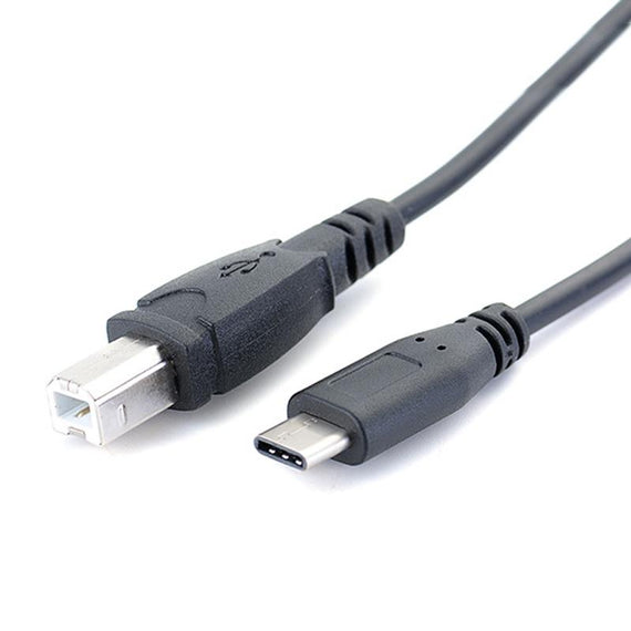 NÖRDIC USB-C 2.0 till USB 2.0 B datakabel 3m USB skrivarkabel