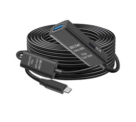 USB-C 3.2 GEN1 till USB-A  5Gbps 900mA Aktiv Förlängningskabel 10m