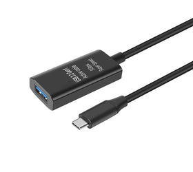USB-C 3.2 GEN1till USB-A  5Gbps 900mA Aktuv förlängningskabel 5m