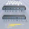 NÖRDIC USB-C Dockningsstation 1 till 18 Fyra skärmar, 2xHDMI, 1xDP, 1xVGA, 1xUSB-C PD 100W, 1xUSB-C QC, 2xUSB-C, 1xUSB-A QC3.0, 3xUSB-A, 1xGigaLAN