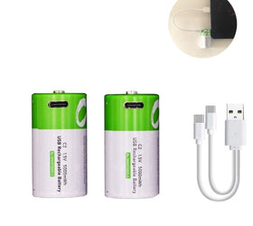 NÖRDIC USB-C Uppladdningsbara batterier 2-pack C/LR14