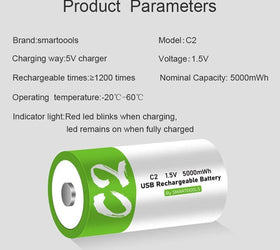 NÖRDIC USB-C Uppladdningsbara batterier 2-pack C/LR14