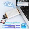 NÖRDIC USB-A, USB-C 3.0 Kortläsare 2 Slot CFexpress Type A, SD3.0 UHS-I