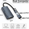 NÖRDIC USB-A, USB-C Kortläsare 2 Slot SD4.0, MicroSD4.0 UHS-II