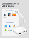 USB-C card Reader SD, MicroSD, USB-A, USB-C UHS-I