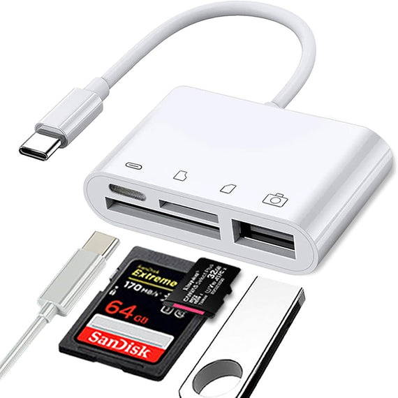 USB-C card Reader SD, MicroSD, USB-A, USB-C UHS-I