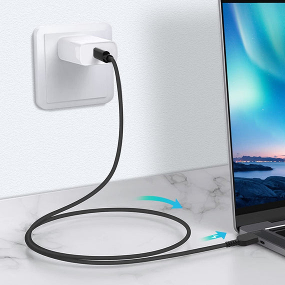 NÖRDIC USB-C till Lenovo Yellow Square kabel 65W 1,5m