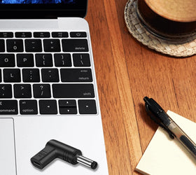 NÖRDIC USB-C till DC 4.5x3.0mm adapter 100W 12-20V för DELL laptops
