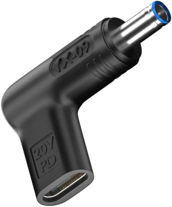 NÖRDIC USB-C till DC 4.5x3.0mm adapter 100W 12-20V för HP-laptops