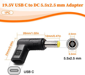 NÖRDIC USB-C till DC 5.5x2.5mm-adapter 12-20V
