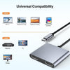 USB-C adapter till dubbla HDMI skärmar, 4K 60Hz, Windows, MacOS, Android