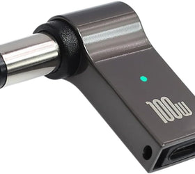NÖRDIC USB-C till Laptopladdningsadapter, USB-C till DC-kontakt, 100W PD, DC 7,4×5,0mm för HP