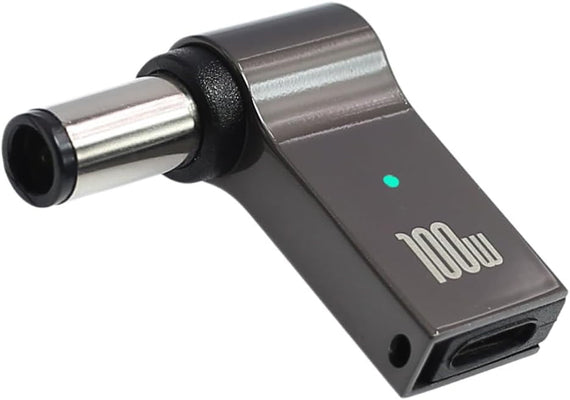 NÖRDIC USB-C till Laptopladdningsadapter, USB-C till DC-kontakt, 100W PD, DC 7,4×5,0mm för HP