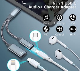 NÖRDIC USB-C till Lightning AUDIO och PD60W laddning