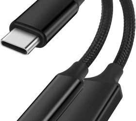 NÖRDIC USB-C till USB-A och USB-C PD60W laddadapter 13 cm