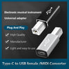 NÖRDIC USB-C till USB B adapter för skrivare och MIDI enheter Stödjer Data Synk