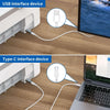 NÖRDIC USB-C till USB B adapter för skrivare och MIDI enheter Stödjer Data Synk
