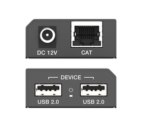 NÖRDIC USB-Förlängning Splitter 1 till 2 CAT6 100m