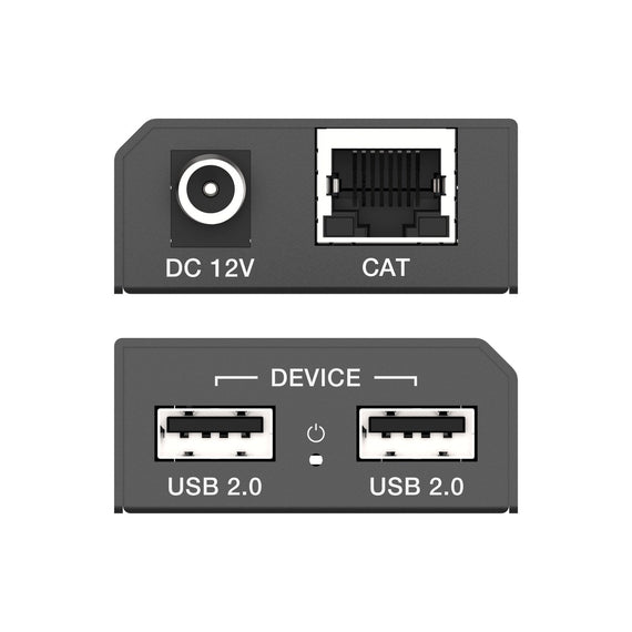 NÖRDIC USB-Förlängning Splitter 1 till 2 CAT6 100m