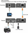 NÖRDIC USB-Förlängning Splitter 1 till 2 CAT6 100m