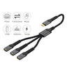 NÖRDIC USB-C Hubb till 1xUSB-C PD60W och 2xUSB-C