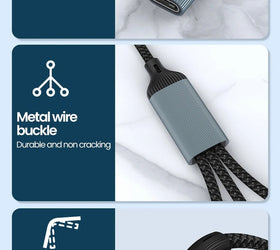 NÖRDIC USB Splitter USB-A to 3xUSB-C