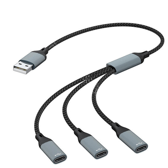 NÖRDIC USB Splitter USB-A to 3xUSB-C
