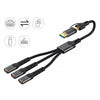 NÖRDIC USB-C/A hubb till 3xUSB-C
