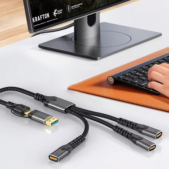 NÖRDIC USB-C/A hubb till 3xUSB-C