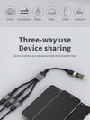NÖRDIC USB-C/A hubb till 3xUSB-C