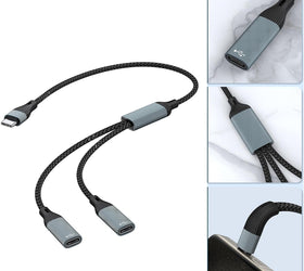 NÖRDIC USB Splitter USB-C till 2xUSB-C