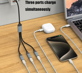 NÖRDIC USB Splitter USB-C till 3xUSB-C